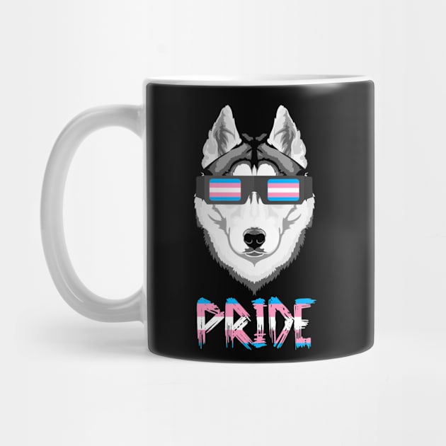 Siberian Husky Transgender Flag Lgbt by MarrinerAlex